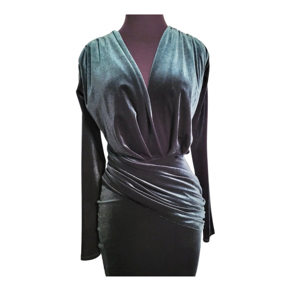 Jessica Angel Velvet Cocktail Dress - Picture 2 of 4